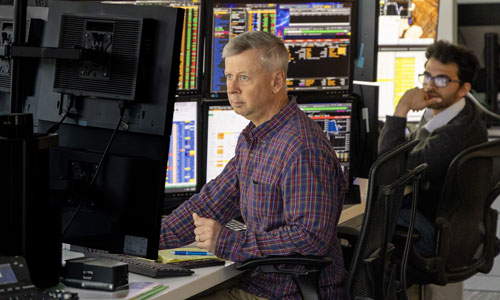 A C&C engineer at a workstation